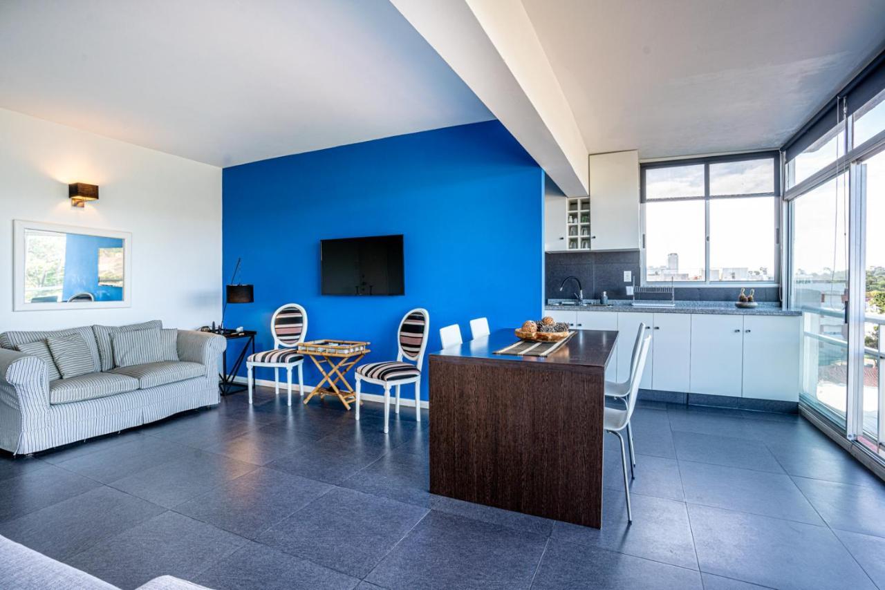 פונטה דל אסטה Casa Azul Primera Linea Mar I Playa Mansa Parada 10 Edificio Isla De Gorriti מראה חיצוני תמונה