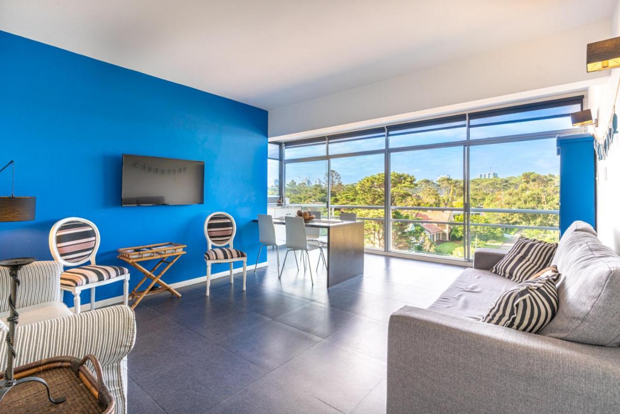 פונטה דל אסטה Casa Azul Primera Linea Mar I Playa Mansa Parada 10 Edificio Isla De Gorriti מראה חיצוני תמונה