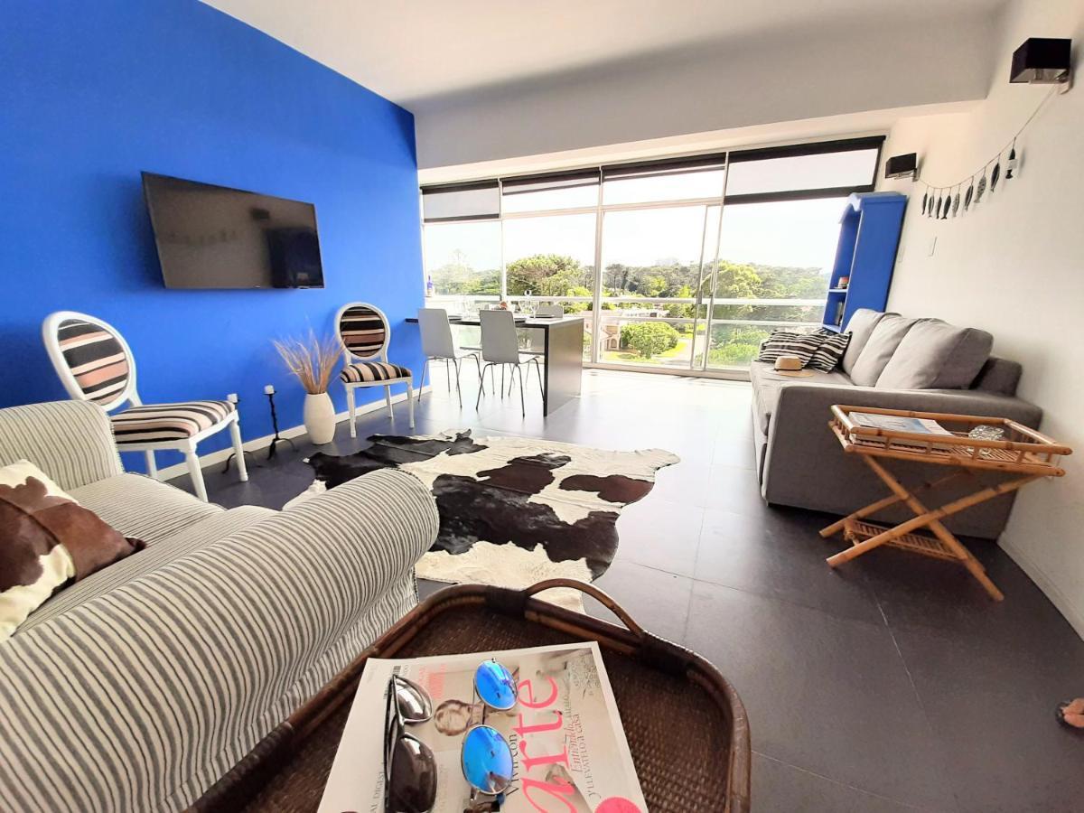 פונטה דל אסטה Casa Azul Primera Linea Mar I Playa Mansa Parada 10 Edificio Isla De Gorriti מראה חיצוני תמונה