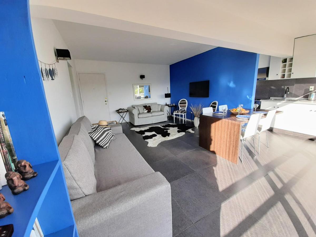 פונטה דל אסטה Casa Azul Primera Linea Mar I Playa Mansa Parada 10 Edificio Isla De Gorriti מראה חיצוני תמונה